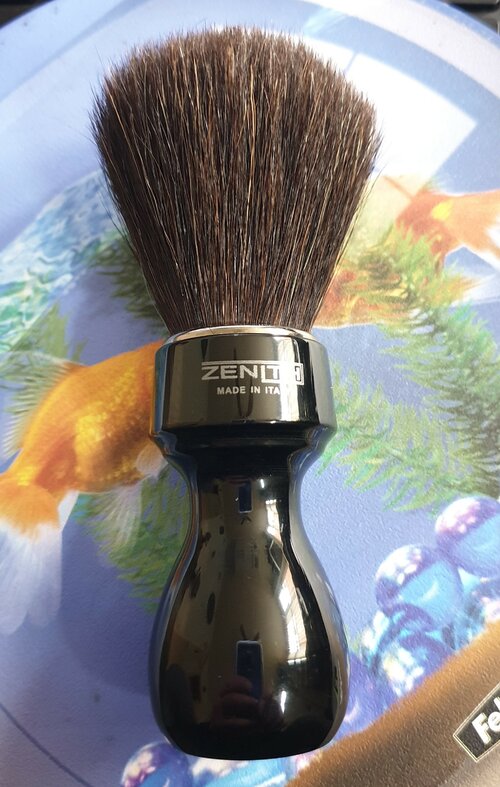 ZENITH Horse hair 5050 shaving brush black resin handle 507N 27mm knot .jpg