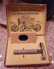 $Gillette 1947 Box Detail Lacking Cardboard Handle Bridge with Lid and Bottom Separated.JPG