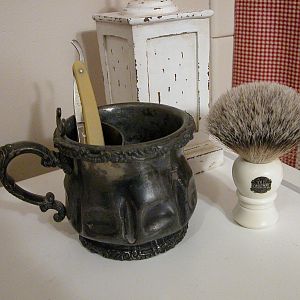 Silver Plated Pairpoint Shaving Mug