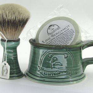 Benton Clay Porcelain/Badger Shaving Set