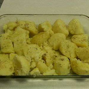 Herbs and potatoes