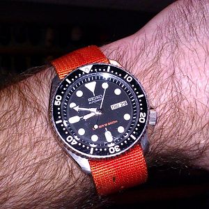 Seiko on strap