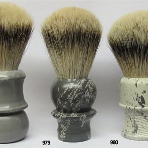 Stone Handled Brushes by Rod Neep