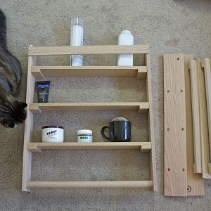 Shave Den Shelves - in the making