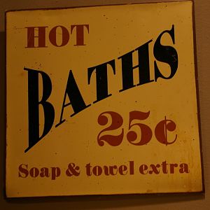 bathroom plaque