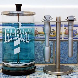 Old Marvi-cide Barber's Jar