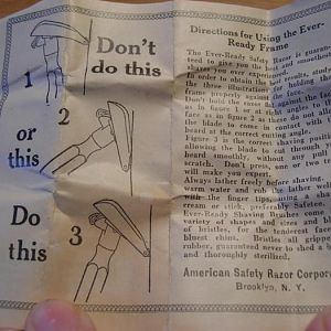 Ever Ready Instructions