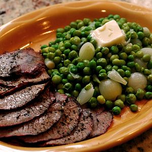 beef and peas