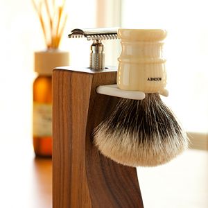 xillion's original walnut shave stand