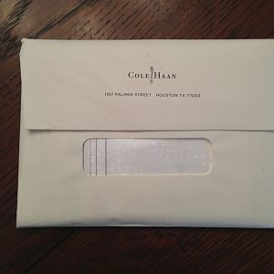 Cole Haan Letter