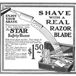Star safety razor Ad