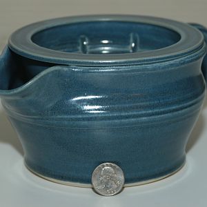 DirtyBird Pottery 1.5 Scuttle Solid Blue