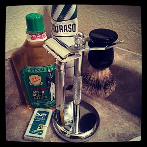 1st Shaving Set-Up - Aug 2013