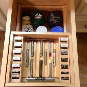 Razor Box Drawer and Cabinet Facelift