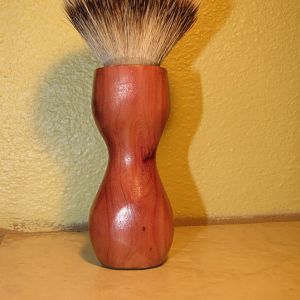 22 mm high mountain silvertip badger knot -- cypress wood handle