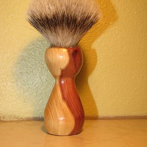 cypress wood -- 26 mm premium silvertip badger knot two toned