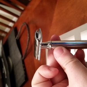 First double edged razor.