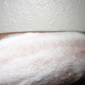 Musgo lather on arm