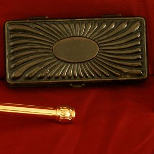 1911 Gun Metal Shell Case, Gold Pocket Edition Set, Model 502A