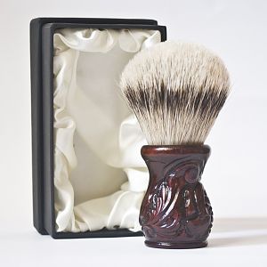 Wooden silvertip shaving brush