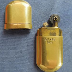 brass no 5 lighter open