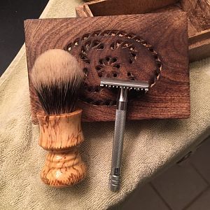 Zen Shave 24 mm Two Band Finest Spalted Sugar Maple