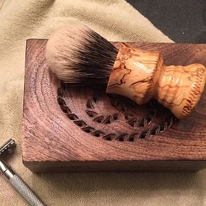 Zen Shave Spalted Sugar Maple 24mm Two Band Finest