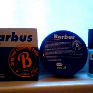 Barbus soap and aftershave