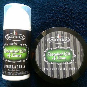 Razo-Rock Lime Soap and After Shave
