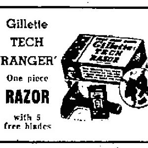 Vintage Gillette Ranger Tech Advertisements