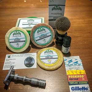 Stirling Soap Co. Budget Starter Shave Kit Contents