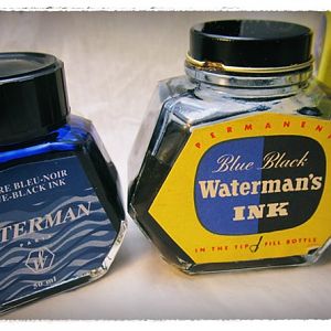 Waterman ink bottles