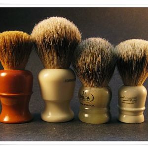 Small shaving brushes