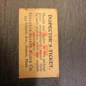 Inspection ticket front