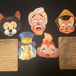Disney Pinnochio Gillette Masks