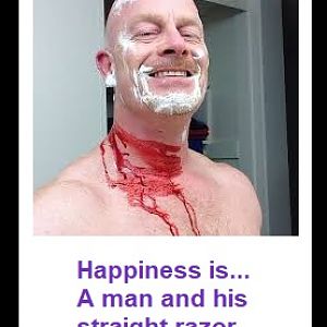 Happiness Is A Man And His Straight Razor
