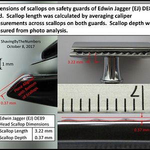 EJ DE89 Head - Scallop Dimensions