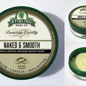 Stirling Soap Co. Naked & Smooth Shave Soap