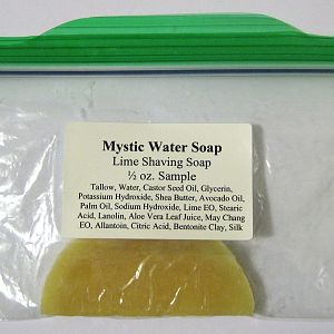 Mystic Water Lime Shaving Soap Sample