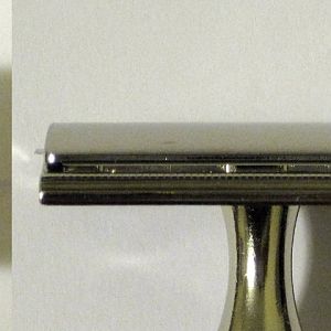 1957 Gillette Tech - Head - Top, Front, and Side Views with Blade
