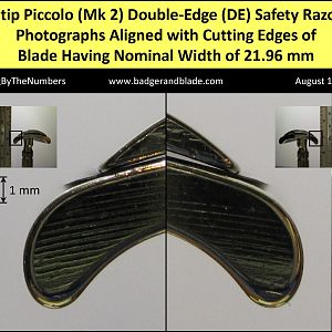 Fatip Piccolo (Mk 2) - Blade Cutting Edge - Side Views