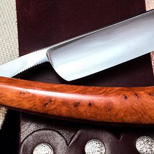 7/8 Brian Brown Square point with Briarwood scales