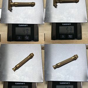 Gold Ball End Razor Weight & Handle Weight