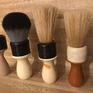 Rubberset Barber Handle Brushes