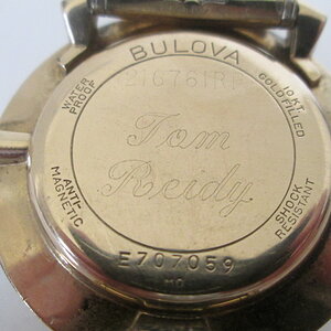 Vintage Bulova Watch Case Markings