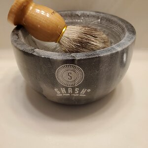 Pre-soak badger brush