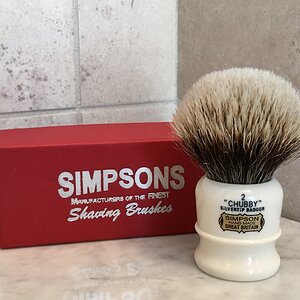 Simpson Chubby, Two Band Silvertip Badger (Bloomed))
